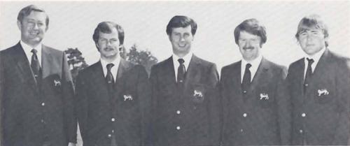Rodney Foster, Gordon Brand, Ian Hutcheon, Peter McEvoy, Ronan Rafferty