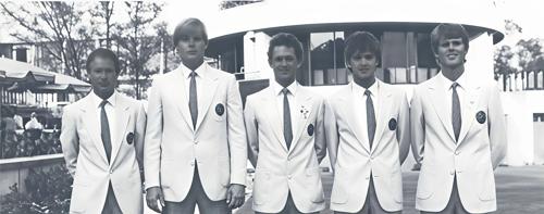 Rolf Wirhed, Mikael Hogberg, John Lindberg, Jesper Parnevik, Carl-Magnus Stromberg