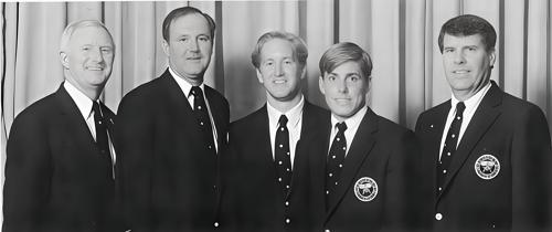 Marvin Giles III, Allen Doyle, David Duval, Justin Leonard, Jay Sigel