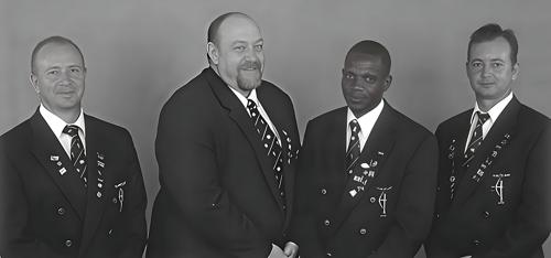 Dave Melvin, Tony Heyl, Hezekial Shongwe, George Falcomer