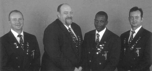 Dave Melvin, Tony Heyl, Hezekial Shongwe, George Falcomer