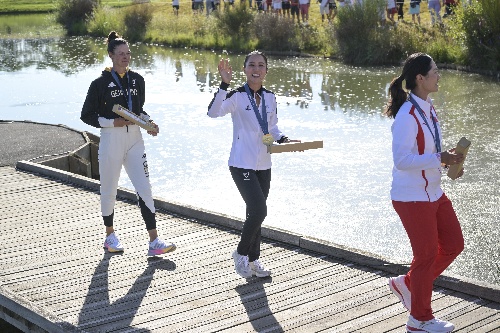 Lydia Ko, Esther Henseleit, Xiyu Lin